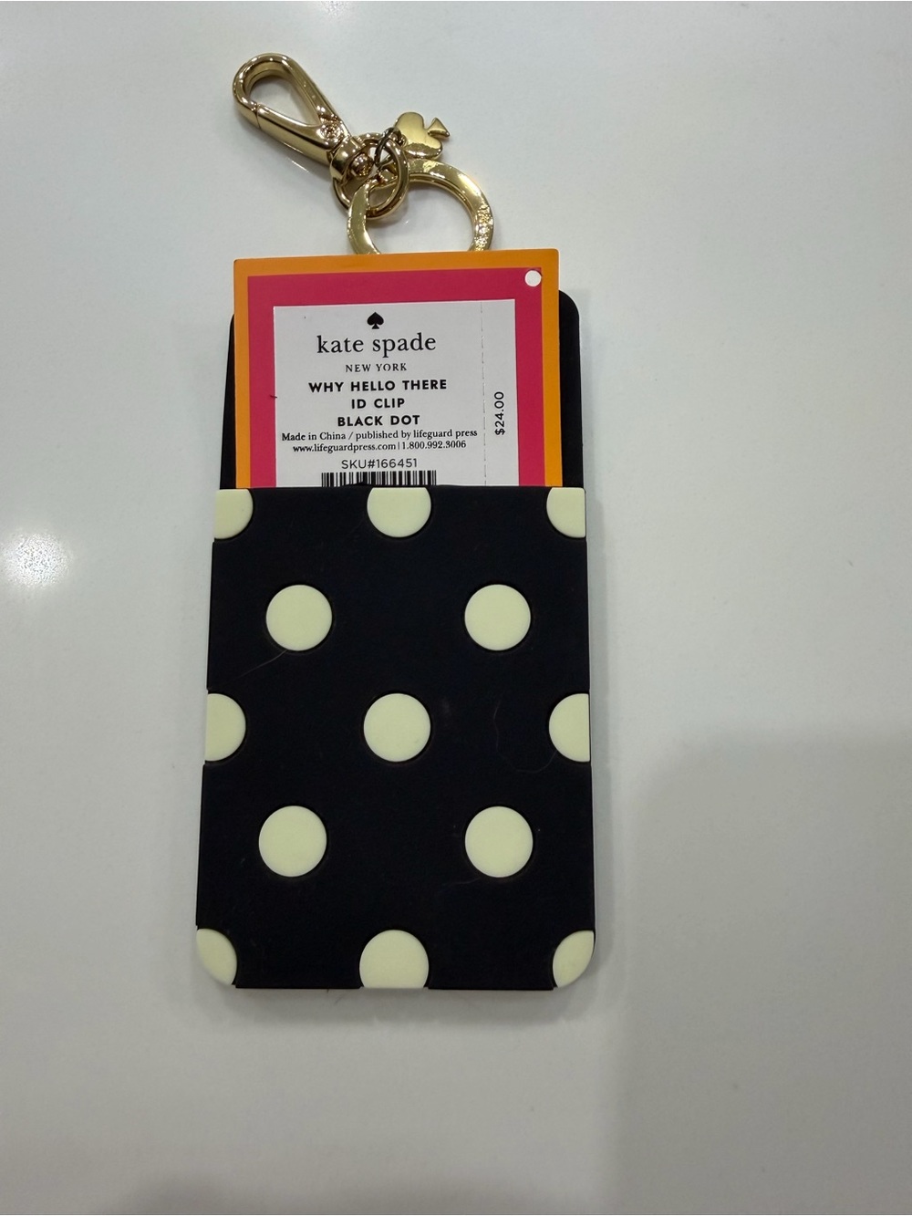 kate spade ID holder Polka Dot